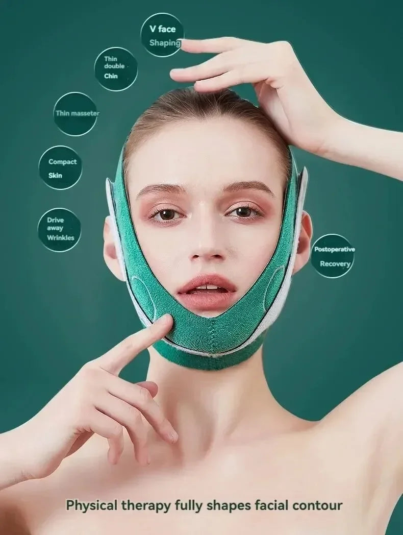 J...Slimming Face Belt Lifting Double Chin Face Mask Tight But Not Strangling Suitable For All Kinds Of Face Shape Slimming Tool
