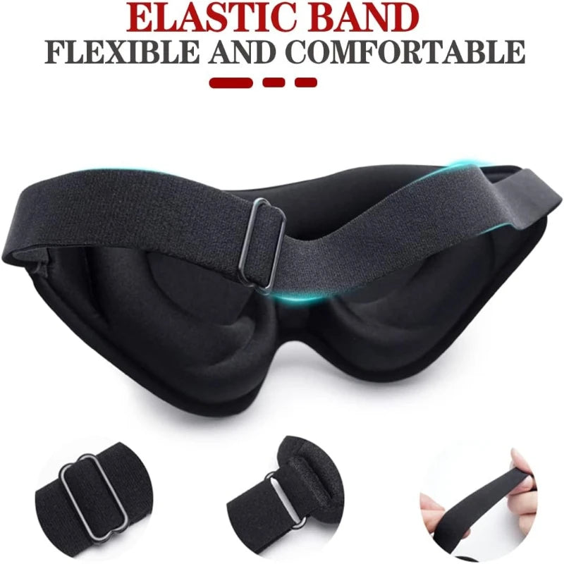 Sleep Mask,3D Deep Contoured Eye Covers for Sleeping,99% Block Out Light Eye Mask,with Adjustable Strap for Sleeping,Traveling