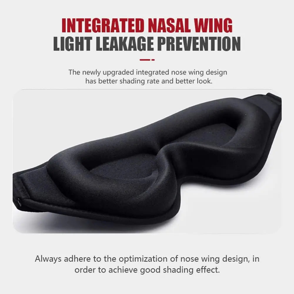 Sleep Mask,3D Deep Contoured Eye Covers for Sleeping,99% Block Out Light Eye Mask,with Adjustable Strap for Sleeping,Traveling