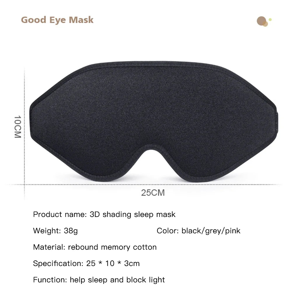 Sleep Mask,3D Deep Contoured Eye Covers for Sleeping,99% Block Out Light Eye Mask,with Adjustable Strap for Sleeping,Traveling