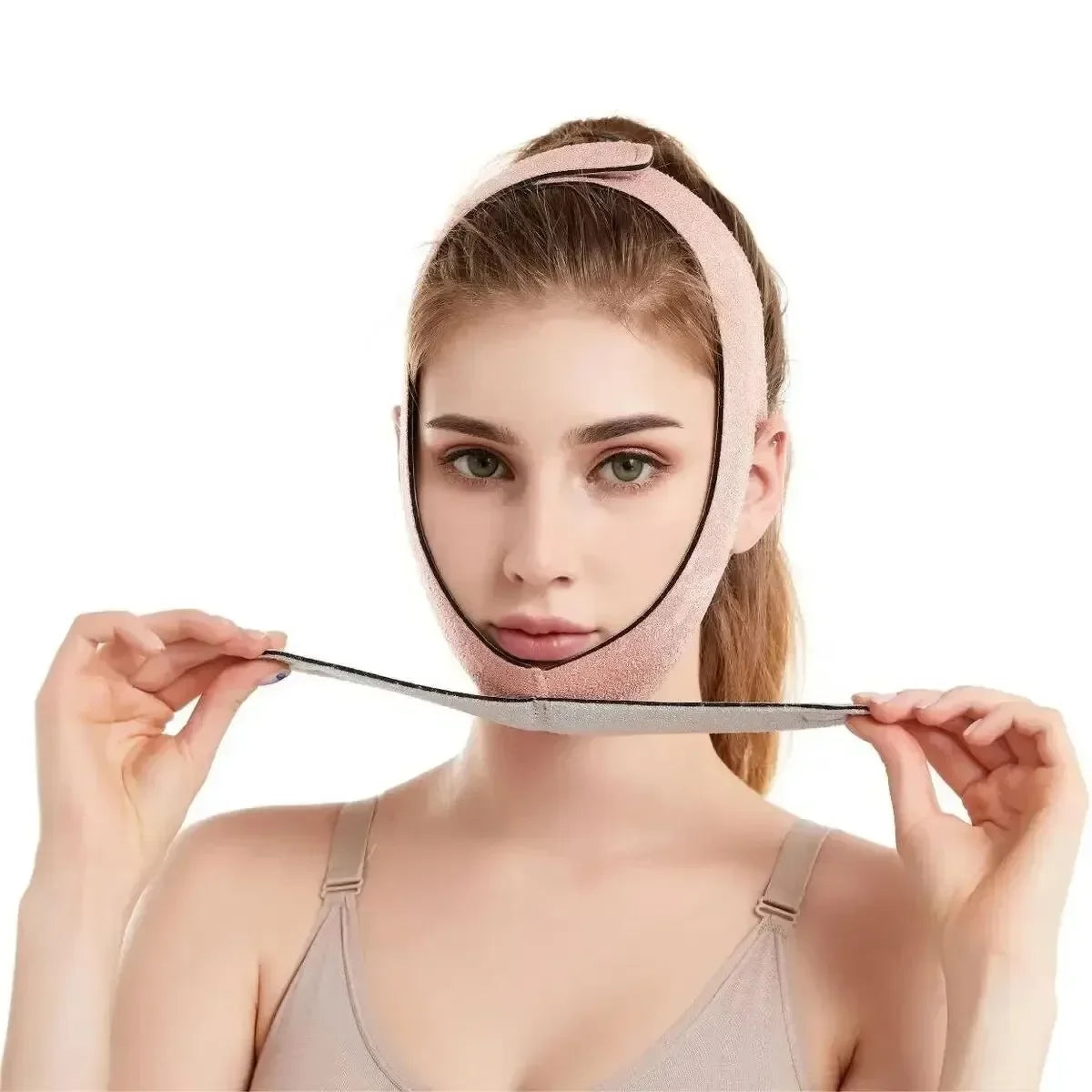 J...Slimming Face Belt Lifting Double Chin Face Mask Tight But Not Strangling Suitable For All Kinds Of Face Shape Slimming Tool