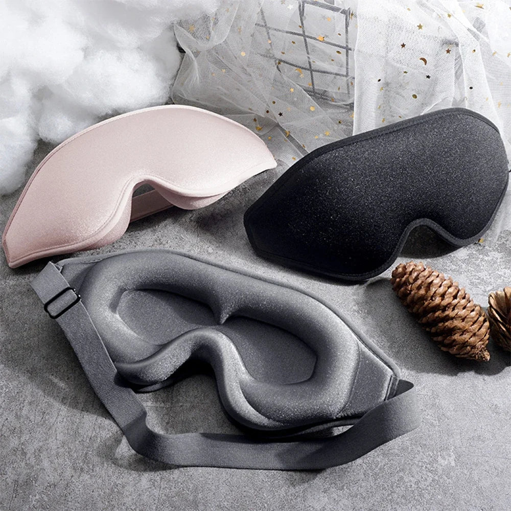 Sleep Mask,3D Deep Contoured Eye Covers for Sleeping,99% Block Out Light Eye Mask,with Adjustable Strap for Sleeping,Traveling