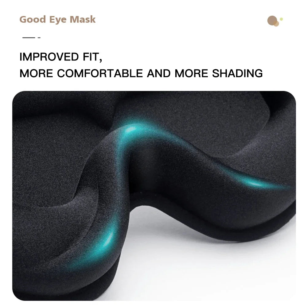 Sleep Mask,3D Deep Contoured Eye Covers for Sleeping,99% Block Out Light Eye Mask,with Adjustable Strap for Sleeping,Traveling