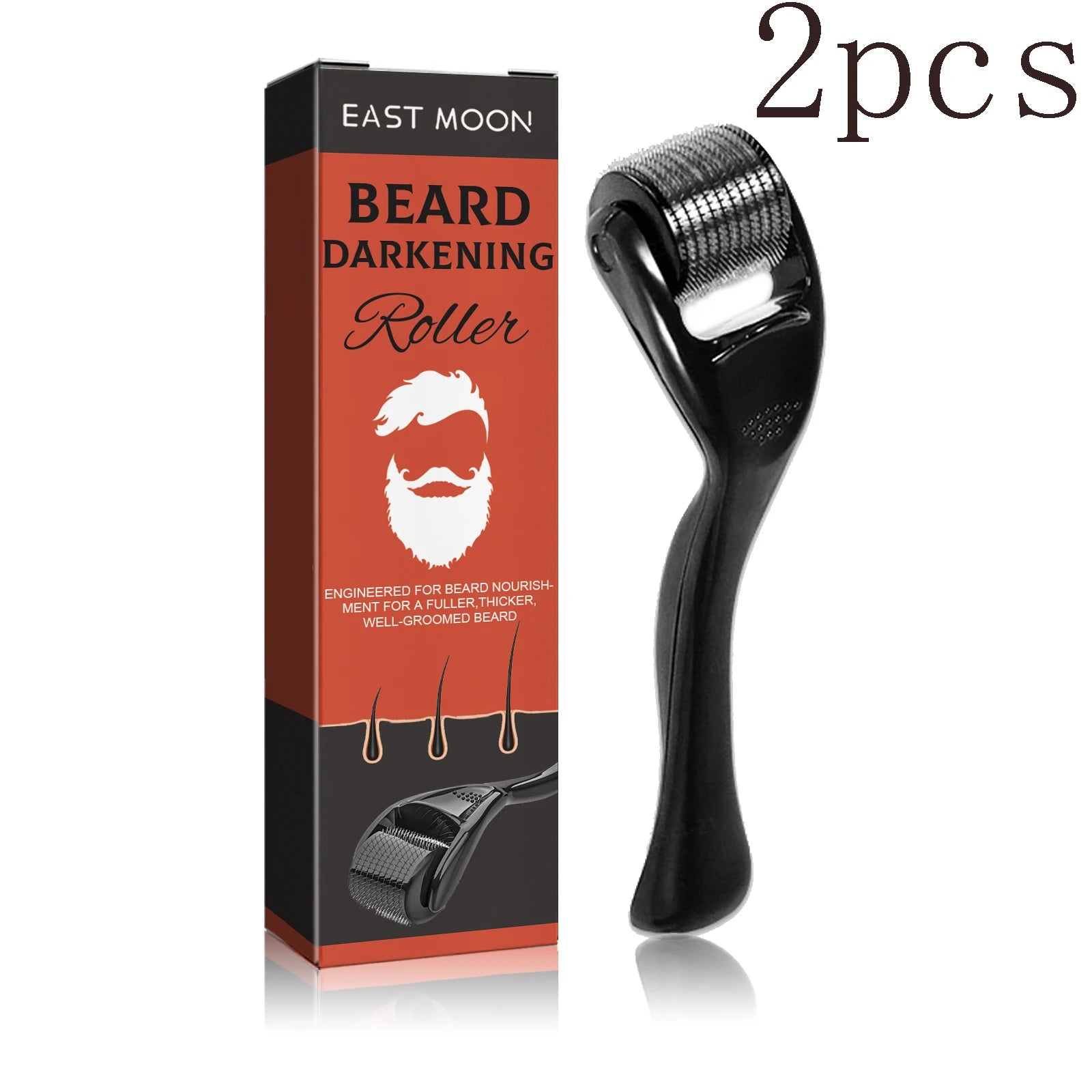 Beard Thickening Roller - Men's Intensive Root Strengthening, Nourishing & Shine Enhancing Beard Growth Comb Serum