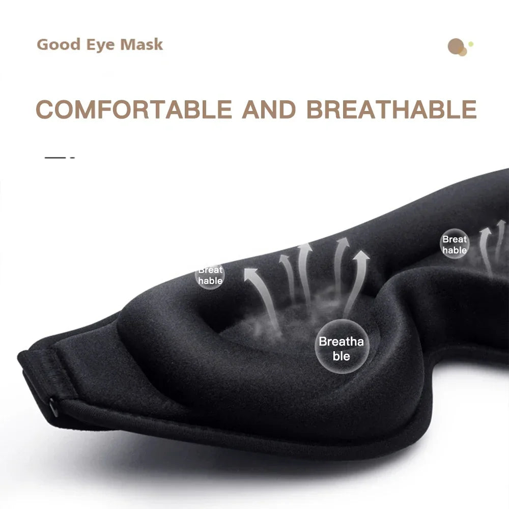 Sleep Mask,3D Deep Contoured Eye Covers for Sleeping,99% Block Out Light Eye Mask,with Adjustable Strap for Sleeping,Traveling