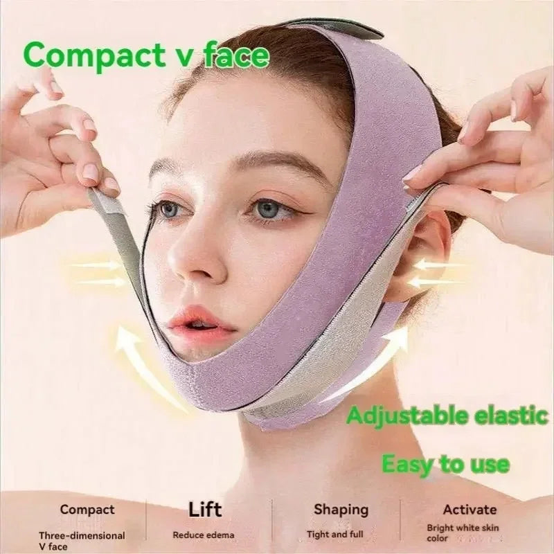 J...Slimming Face Belt Lifting Double Chin Face Mask Tight But Not Strangling Suitable For All Kinds Of Face Shape Slimming Tool