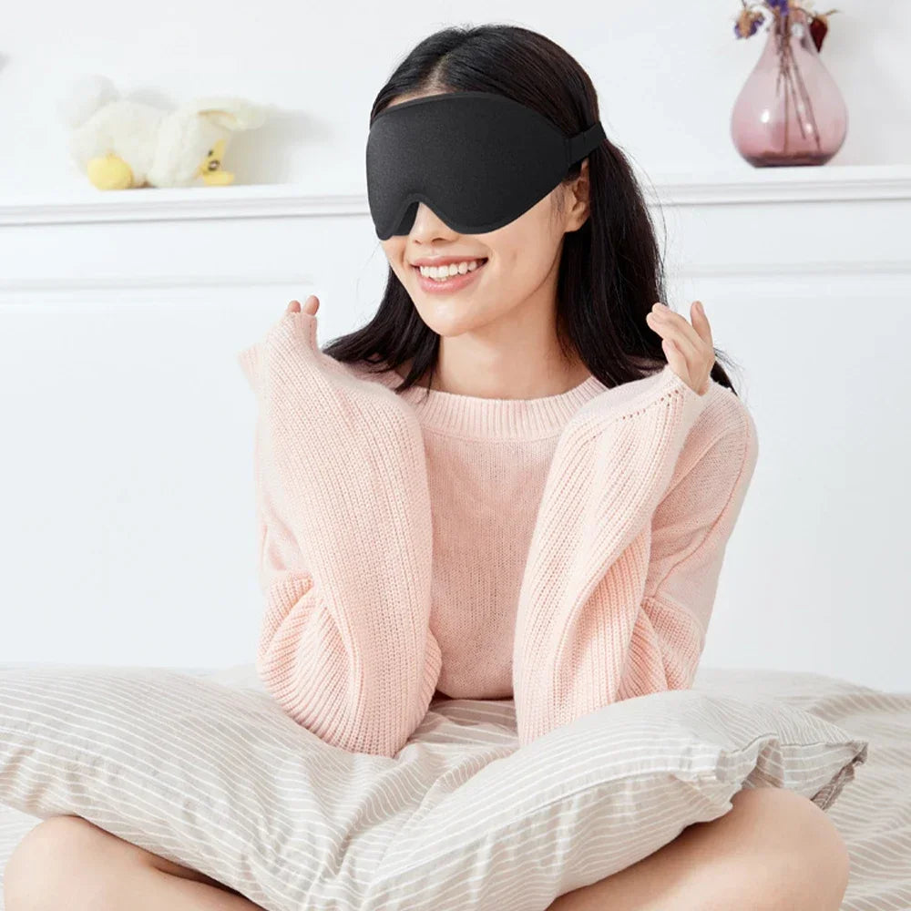 Sleep Mask,3D Deep Contoured Eye Covers for Sleeping,99% Block Out Light Eye Mask,with Adjustable Strap for Sleeping,Traveling