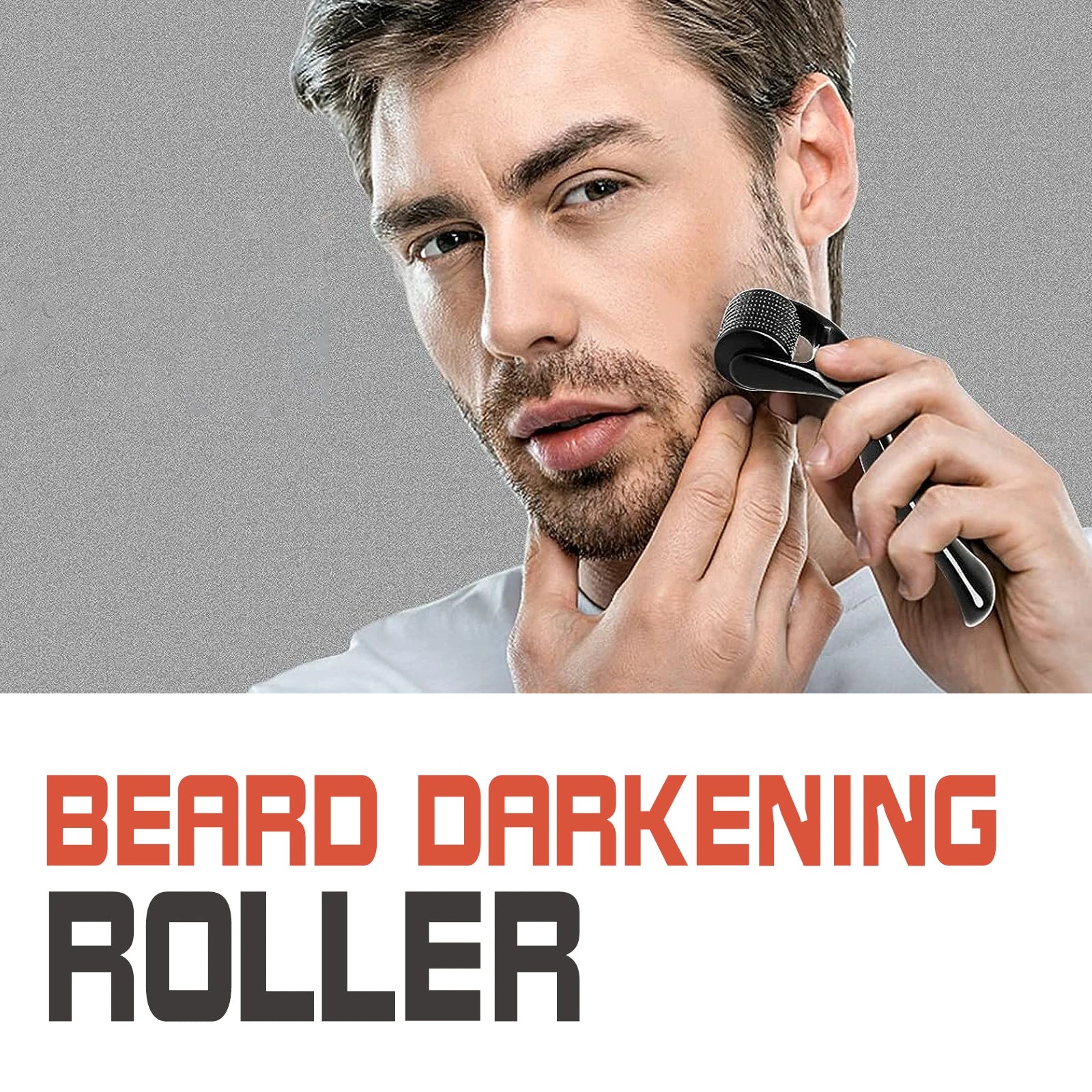 Beard Thickening Roller - Men's Intensive Root Strengthening, Nourishing & Shine Enhancing Beard Growth Comb Serum