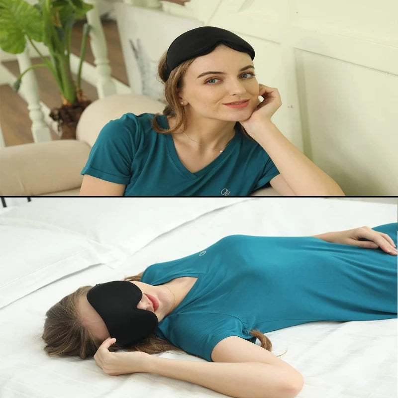 Sleep Mask,3D Deep Contoured Eye Covers for Sleeping,99% Block Out Light Eye Mask,with Adjustable Strap for Sleeping,Traveling