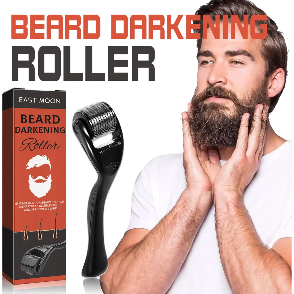 Beard Thickening Roller - Men's Intensive Root Strengthening, Nourishing & Shine Enhancing Beard Growth Comb Serum