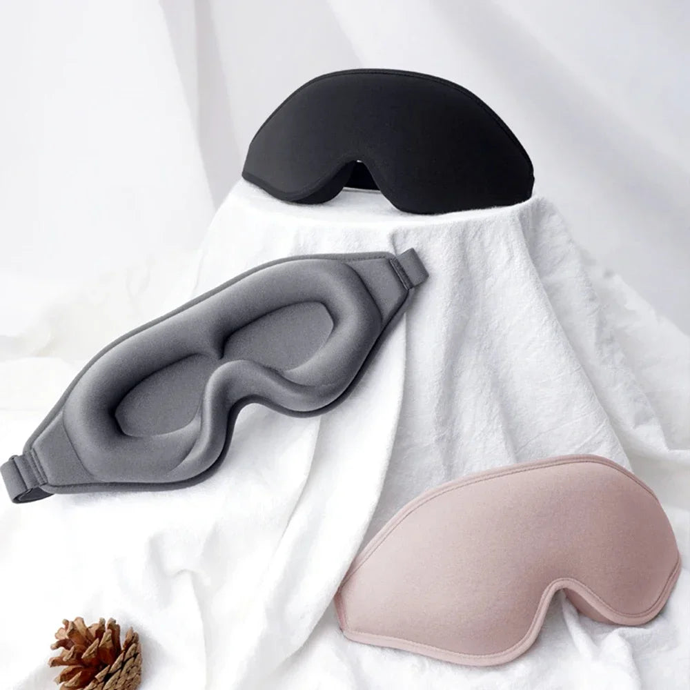 Sleep Mask,3D Deep Contoured Eye Covers for Sleeping,99% Block Out Light Eye Mask,with Adjustable Strap for Sleeping,Traveling