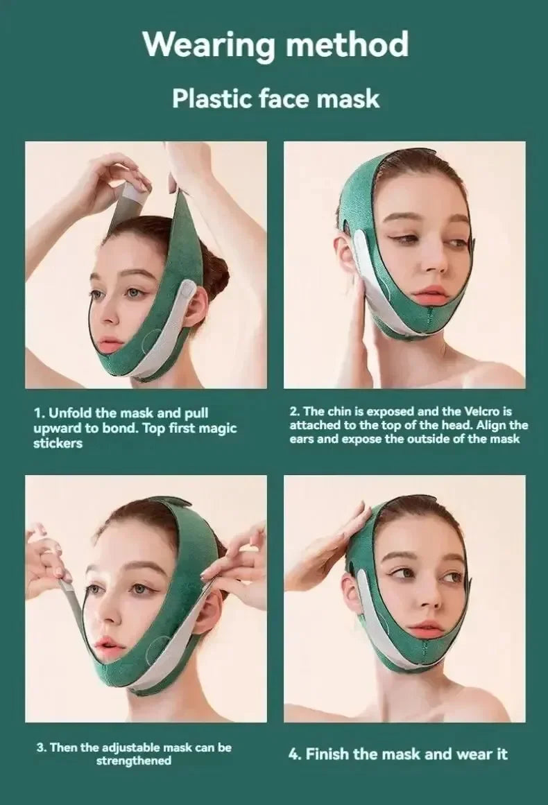 J...Slimming Face Belt Lifting Double Chin Face Mask Tight But Not Strangling Suitable For All Kinds Of Face Shape Slimming Tool