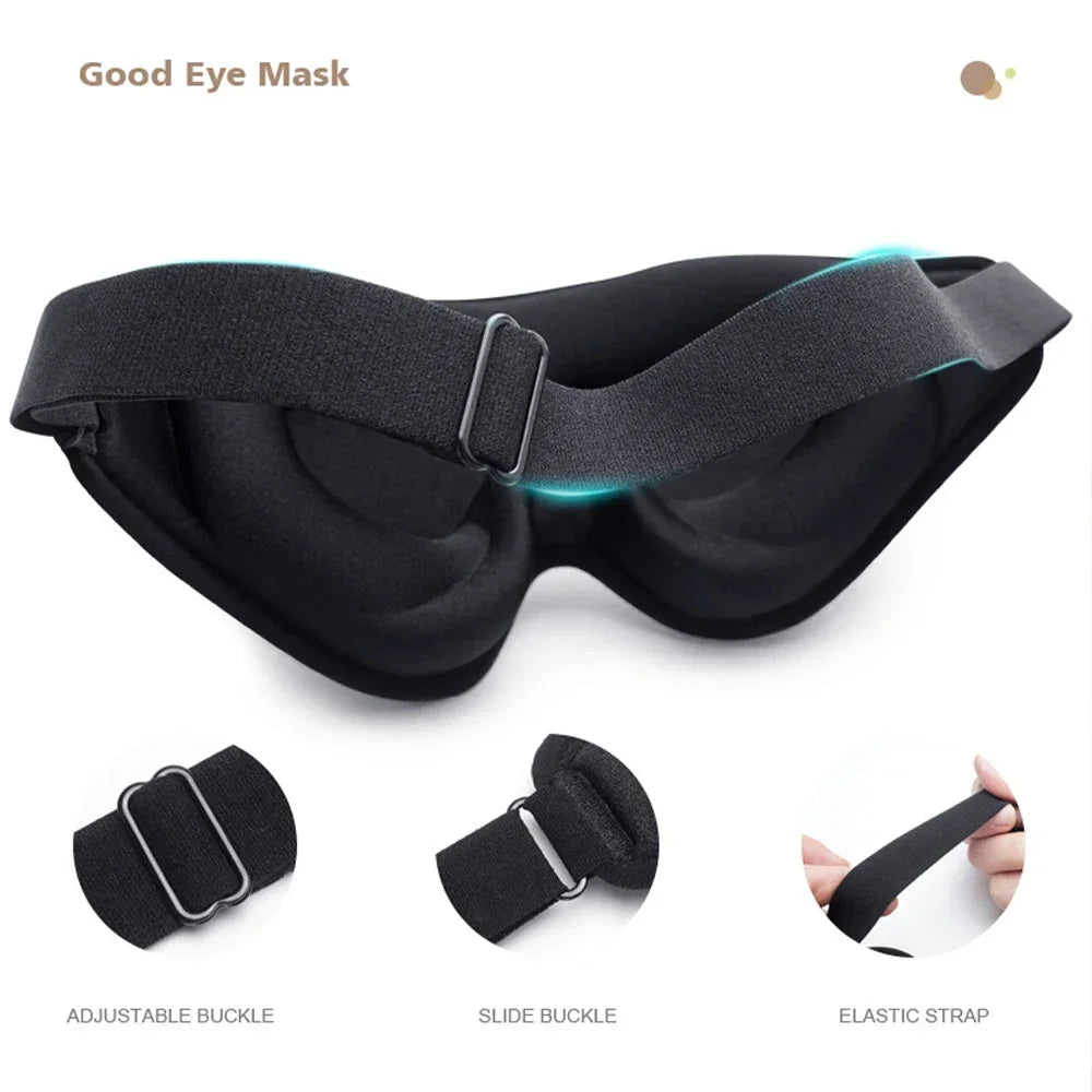 Sleep Mask,3D Deep Contoured Eye Covers for Sleeping,99% Block Out Light Eye Mask,with Adjustable Strap for Sleeping,Traveling