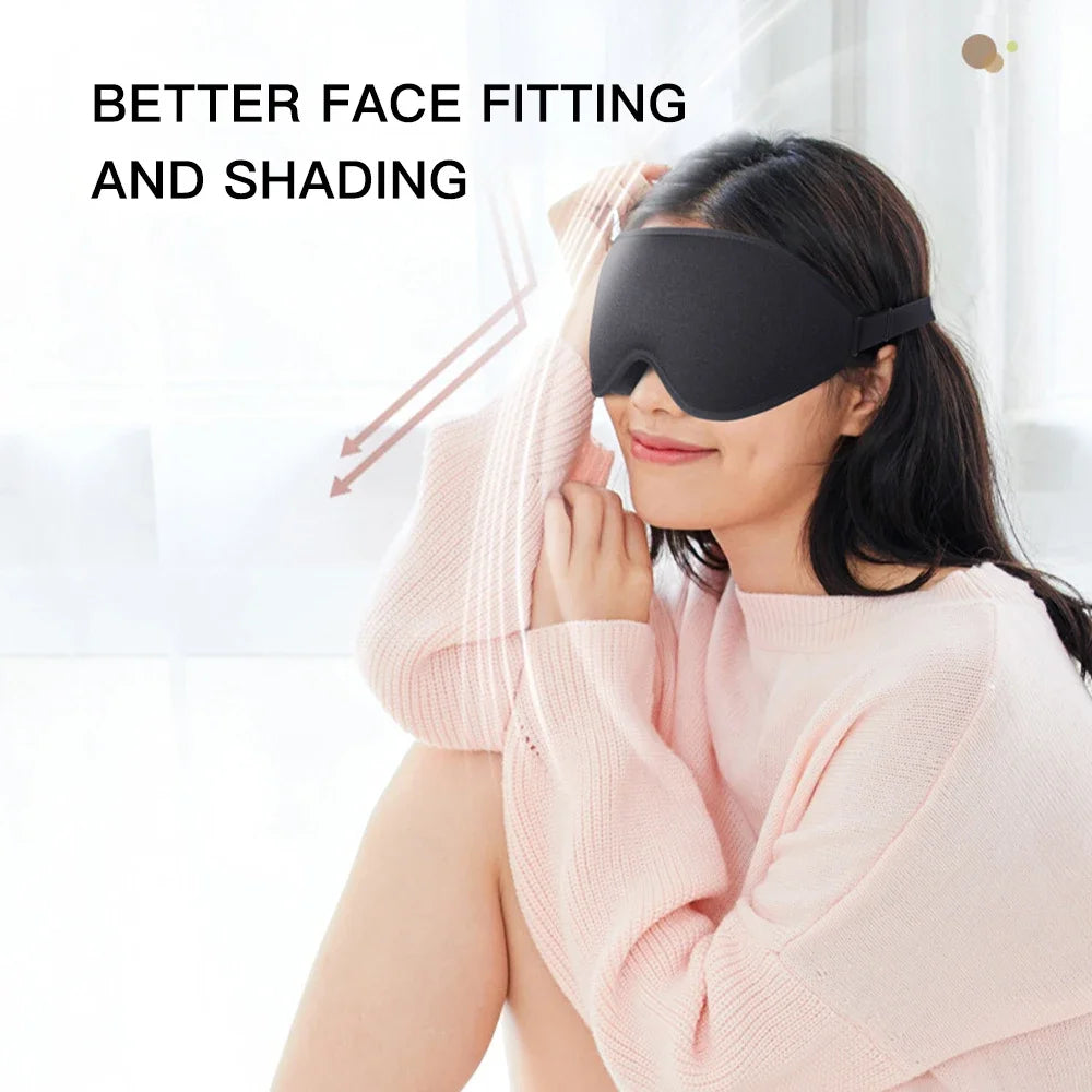 Sleep Mask,3D Deep Contoured Eye Covers for Sleeping,99% Block Out Light Eye Mask,with Adjustable Strap for Sleeping,Traveling
